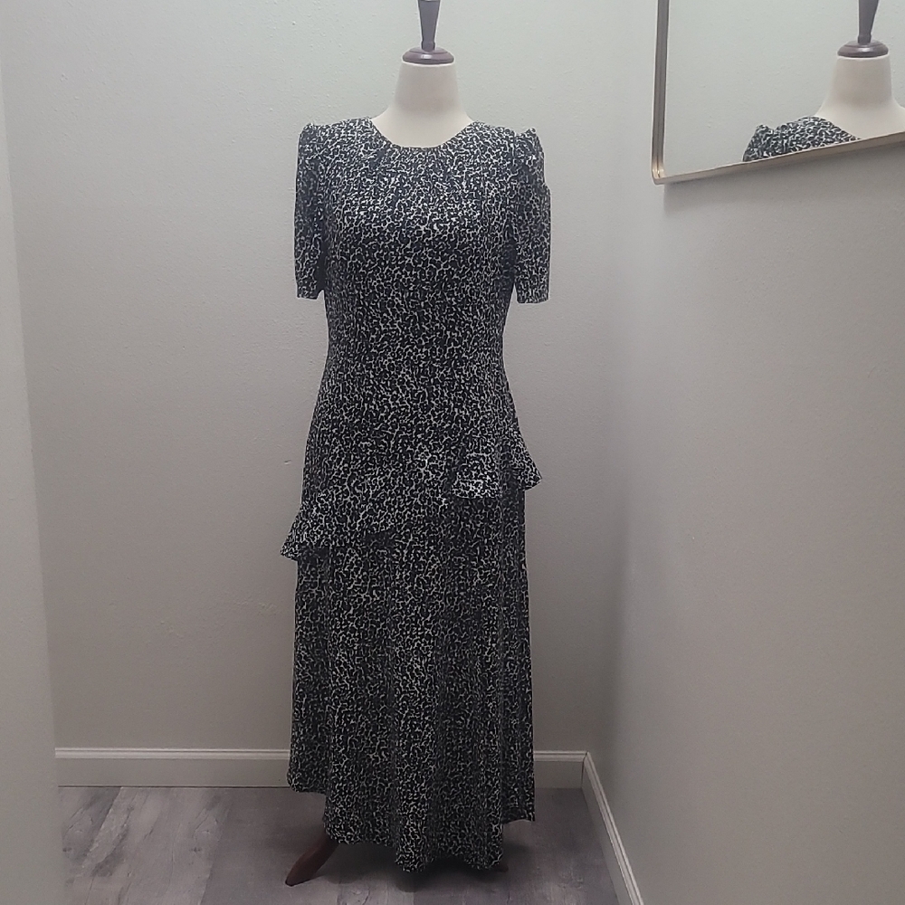 Topshop Black and White Maxi Dress